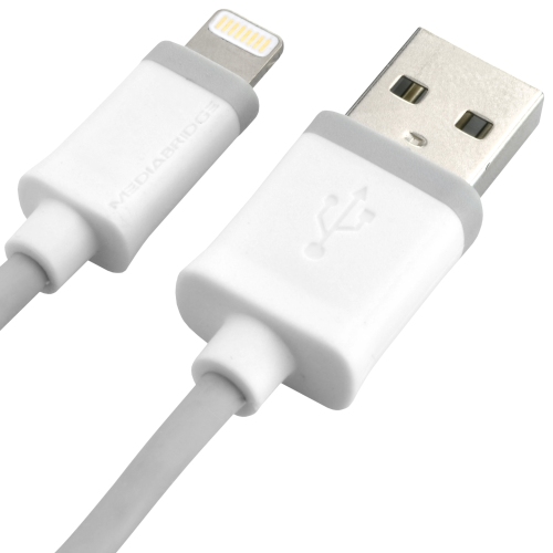 Shop New Apple Mfi Certified Lightning To Usb Cable White 10 Feet Mediabridge Products