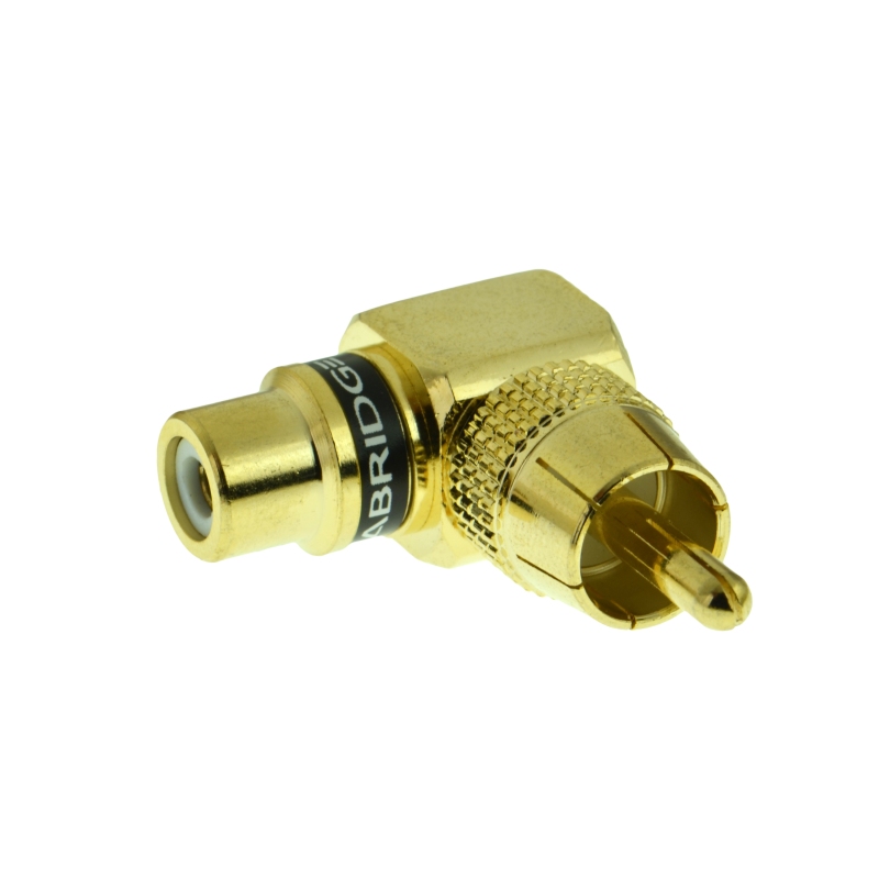 Shop New RCA Right Angle Adapter - Female to Male Gold-Plated Connector ...