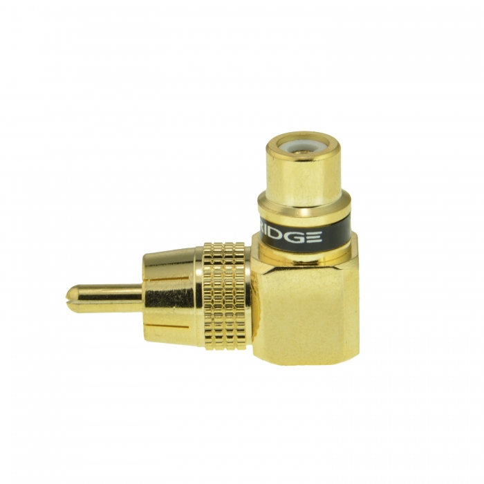 Shop New Rca Right Angle Adapter Female To Male Gold Plated Connector 5 Pack 5 Pack