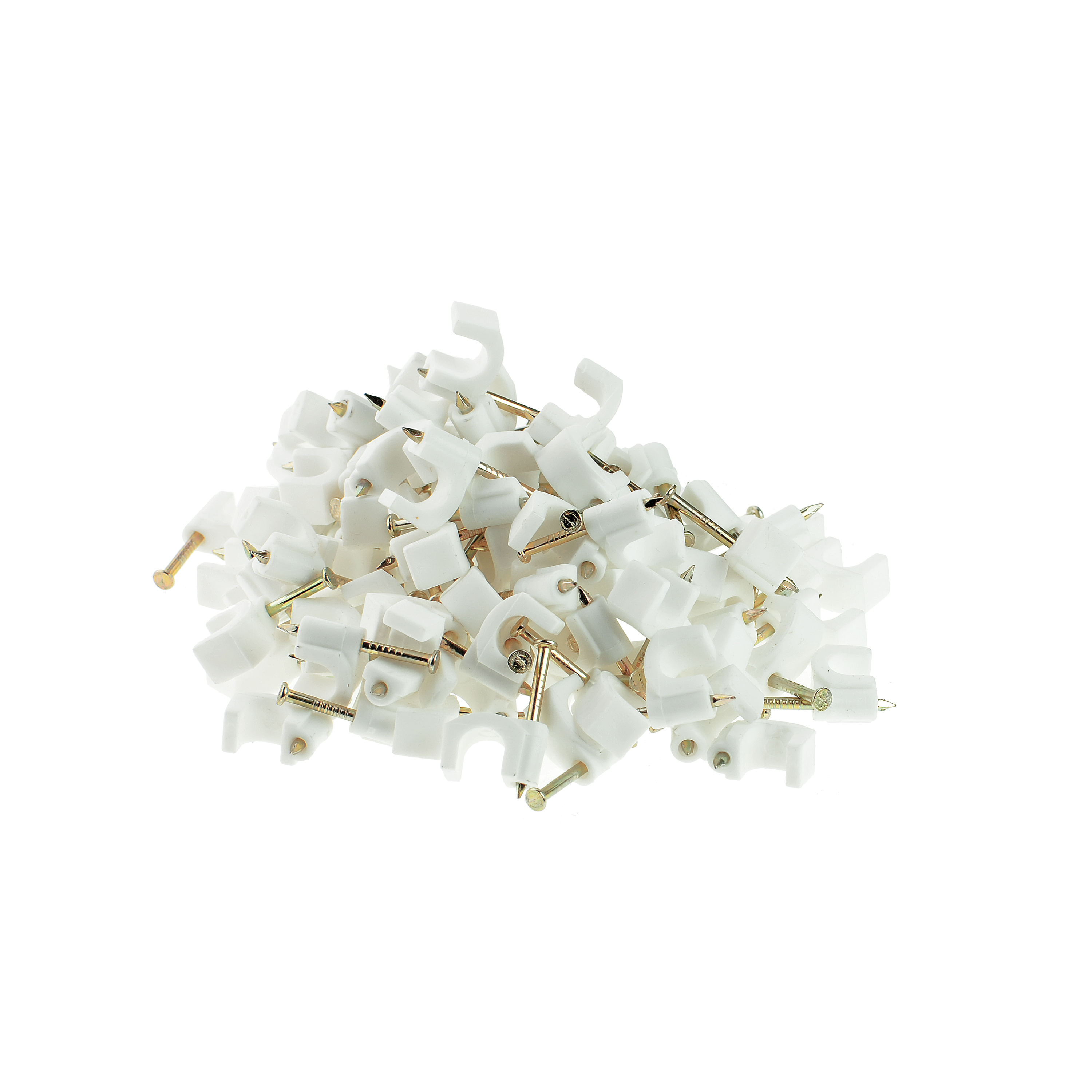 Shop New Cable Clips (7.6MM (White)) 100 Pack | Mediabridge Products