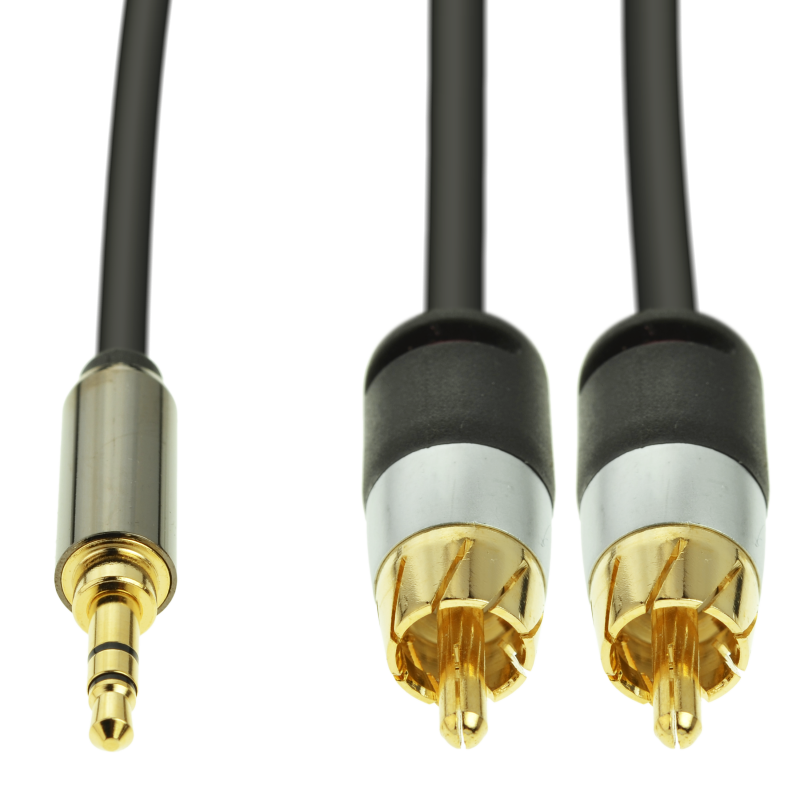 Shop New 3.5mm Male to 2-Male RCA Adapter (12 Feet) | Mediabridge Products