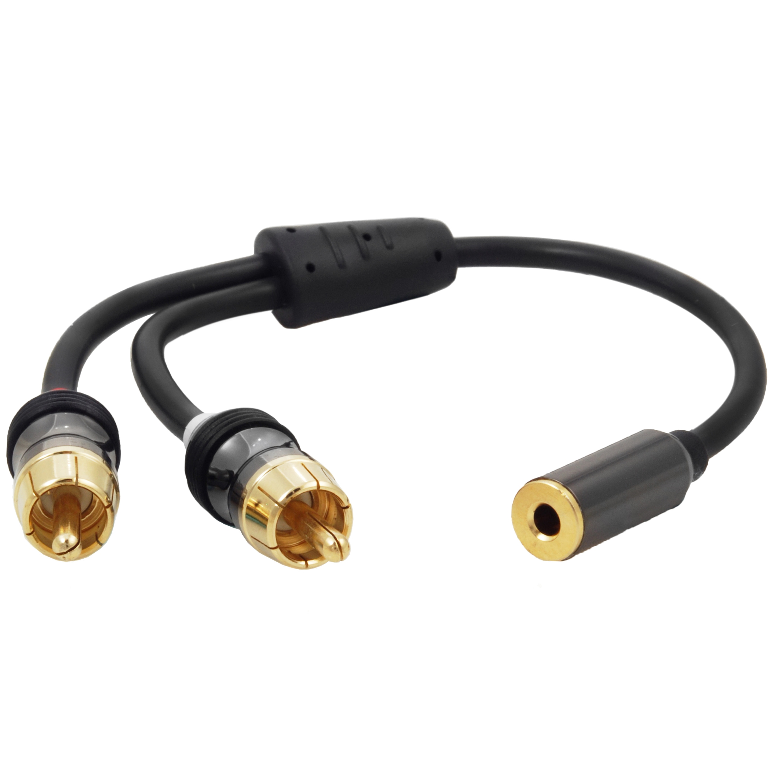 Shop New 3.5mm Female to 2-Male RCA Y-Adapter | Mediabridge Products