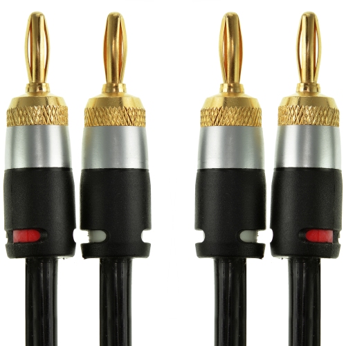Mediabridge™ Stereo Cable with Left and Right Audio (6 Feet) - RCA to RCA  Gold-Plated Connectors - (Part# MPC-ALR-06B)