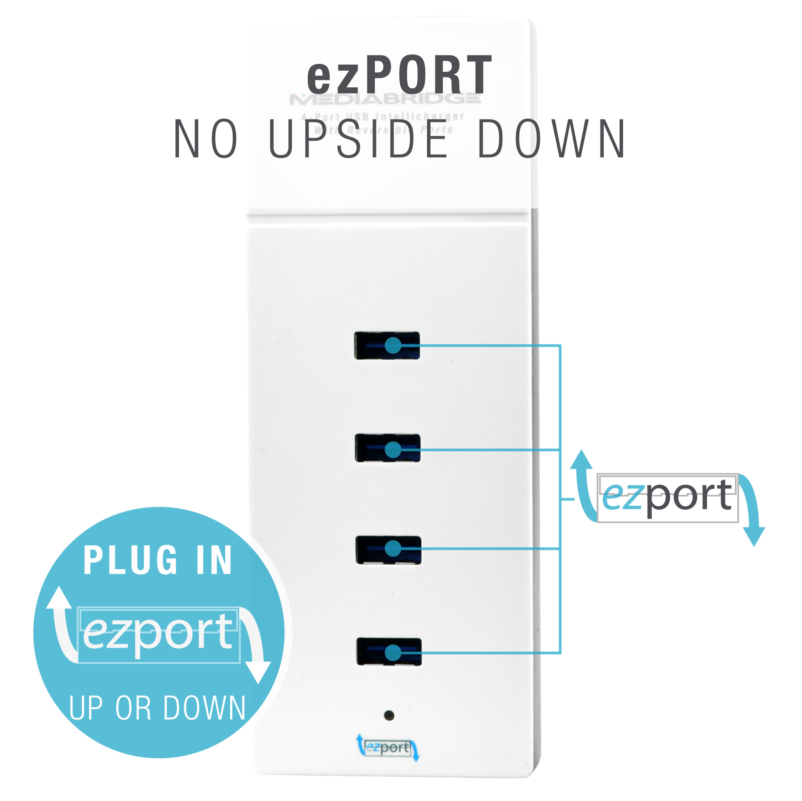 Multiprise Cube Greenblue Gb118 4 Prises + 2 Ports Usb 1,4m (blanc